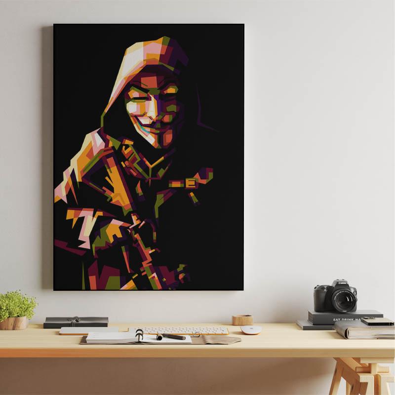 Vendetta Hacker in wpap art