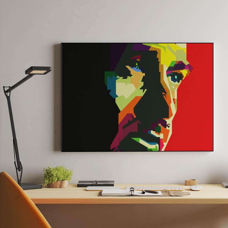Peter Gabriel Pop Art WPAP Canvas Print