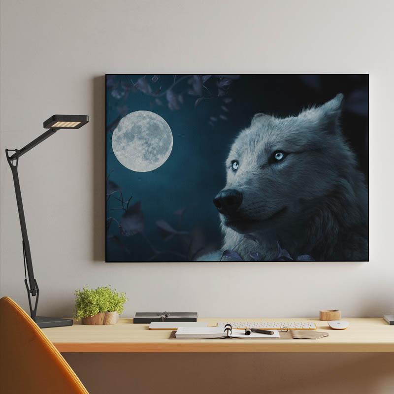 Wolf in Beautiful Night