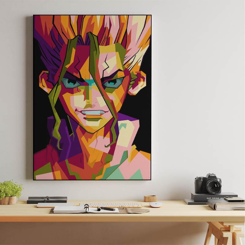 Anime Dr.Stone in wpap pop art