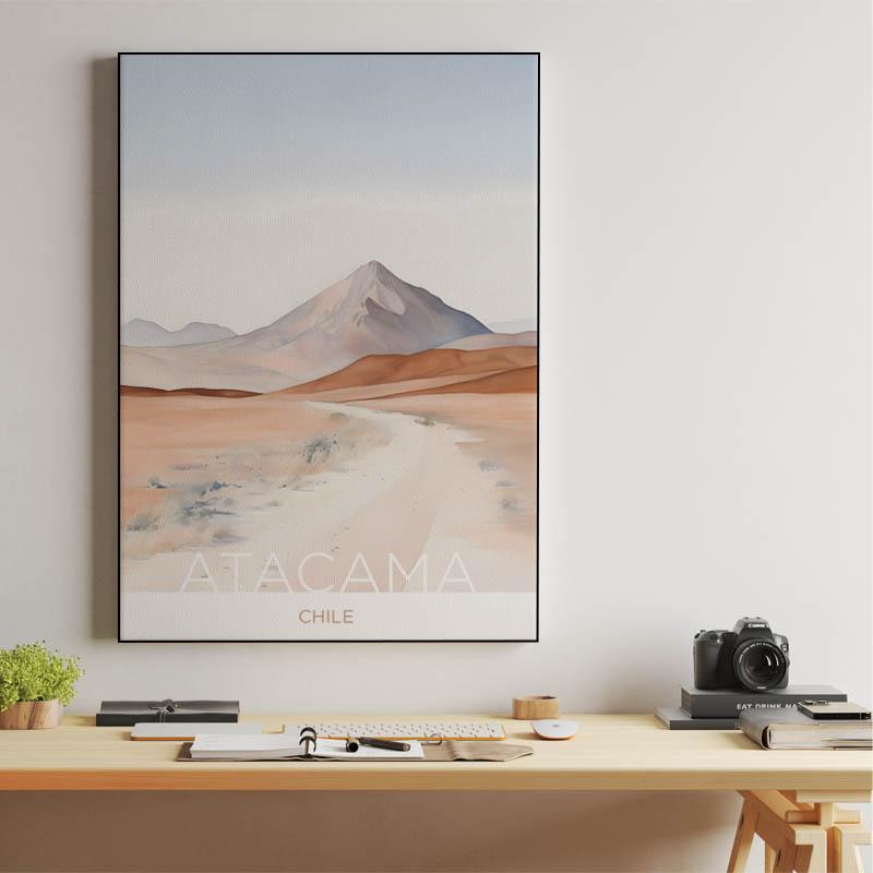 The Atacama Desert - Chile - Gouache Technique