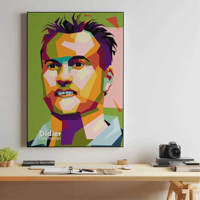 Didier Deschamps in wpap pop art