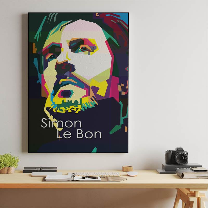 Simon Le Bon Pop Art WPAP - Canvast Print
