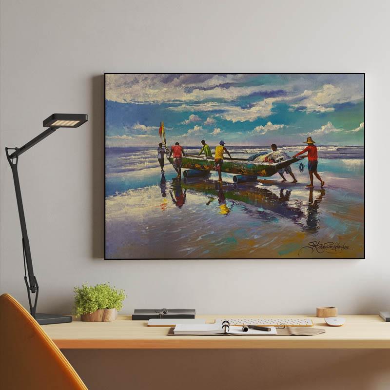 Product fishermen and boat