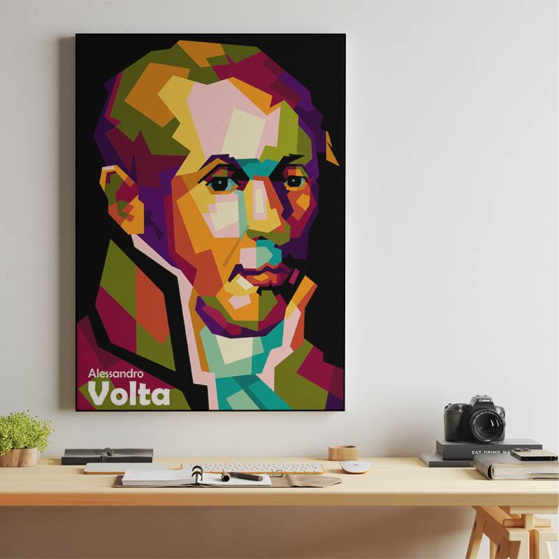 Alessandro Volta in pop art