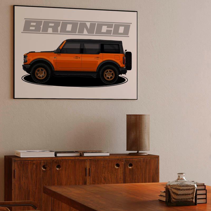 Ford Bronco Car Canvas Ford