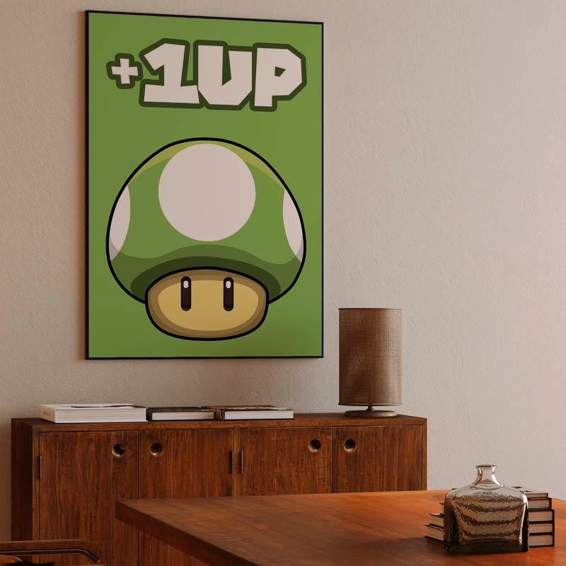 '+1UP Mario mushroom