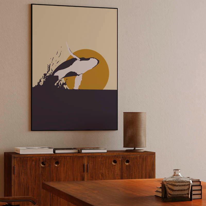 Humpback Whale and Sunset