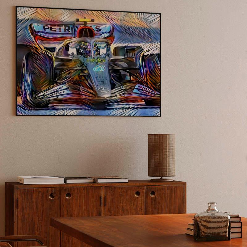 Digital Art Formula 1 Mercedes Benz Lewis Hamilton