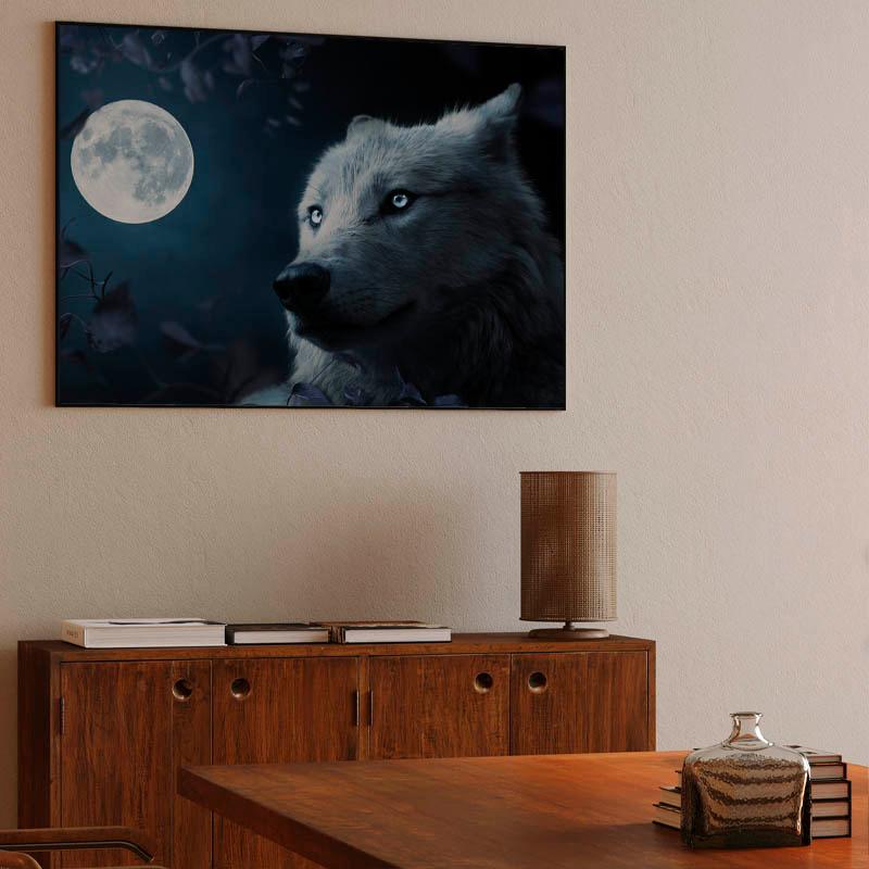 Wolf in Beautiful Night