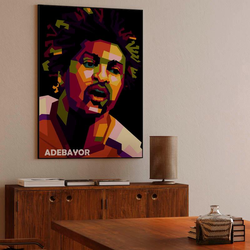 Emmanuel Adebayor in wpap pop art