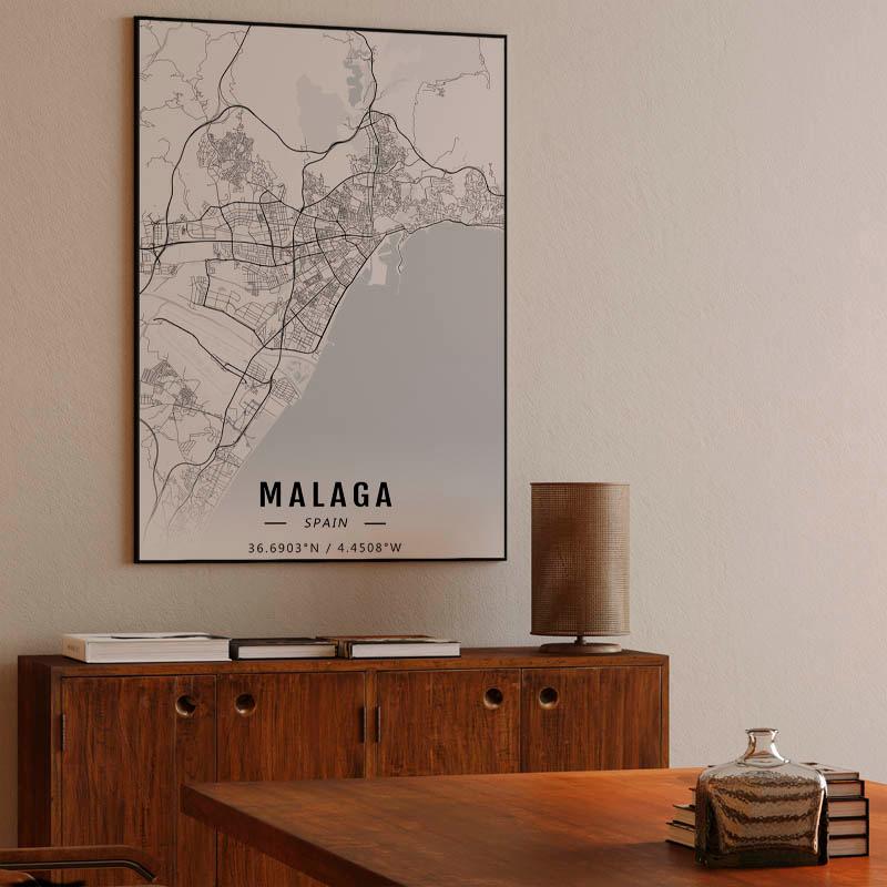 Malaga map
