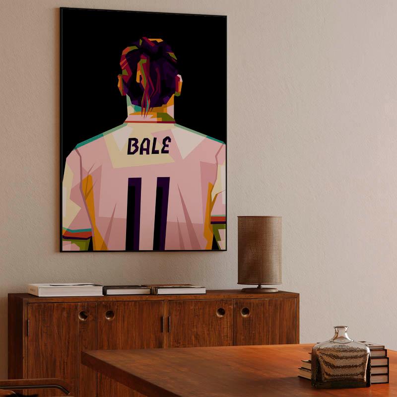 Gareth Bale in trend pop art