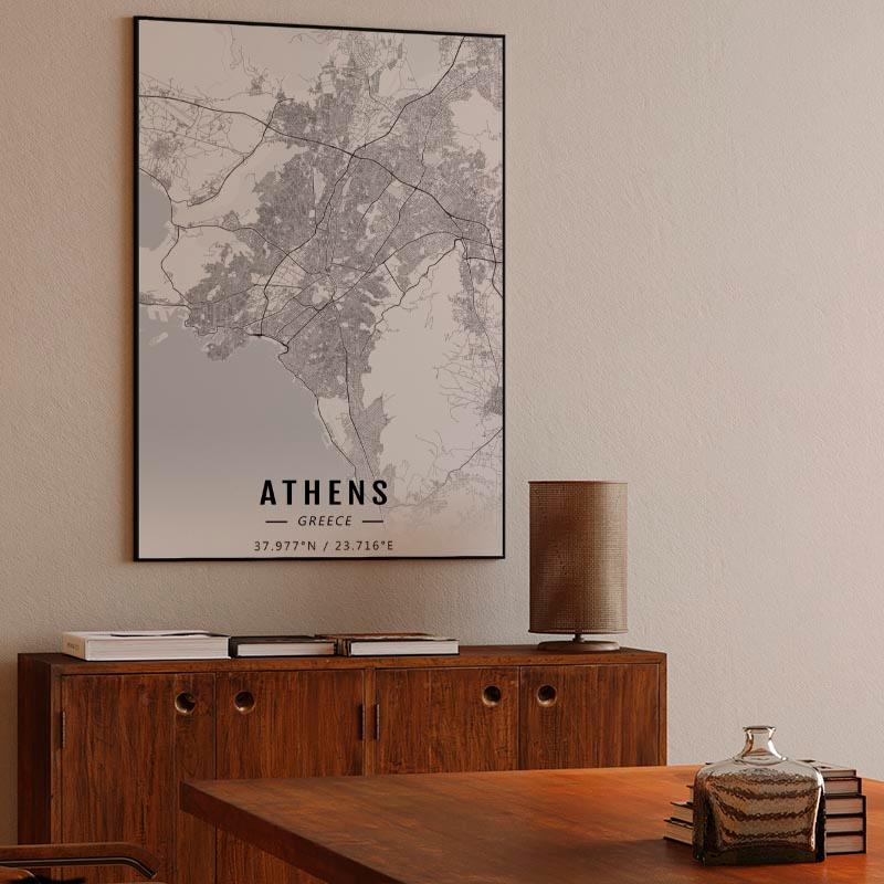 Athens map