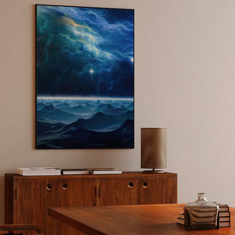 Blue Space Landscape