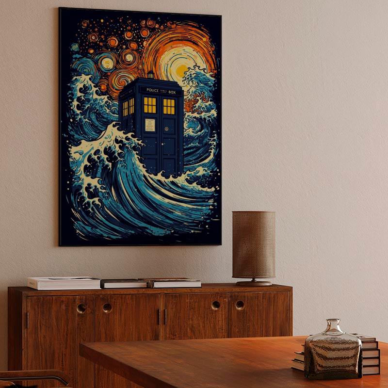 The great kanagawa wave and the tardis