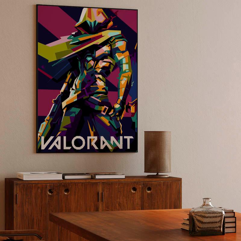 Valorant in wpap pop art