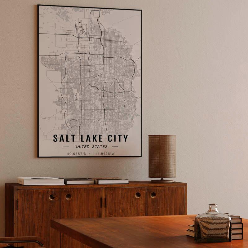 Salt Lake City map