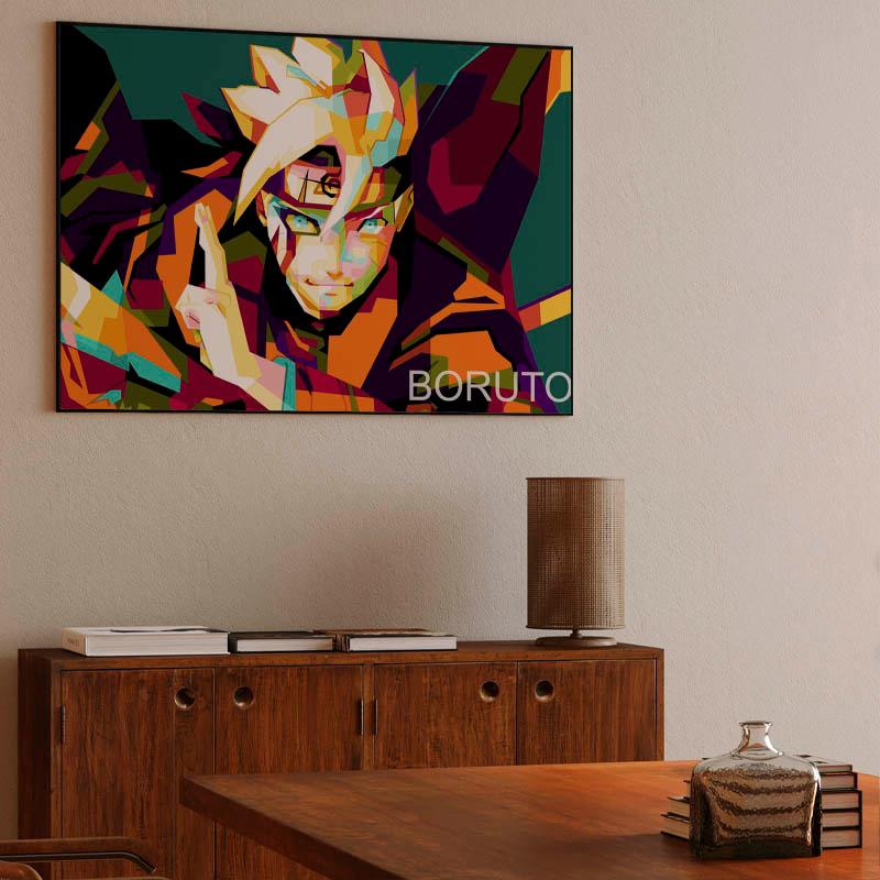 Anime Boruto in pop art