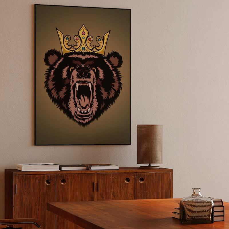 Angry Bear Canvas