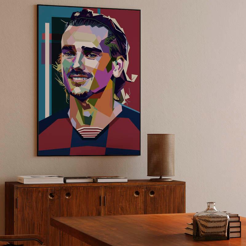 Antoine Griezmann in wpap pop art