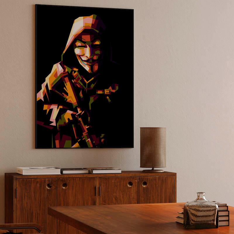 Vendetta Hacker in wpap art