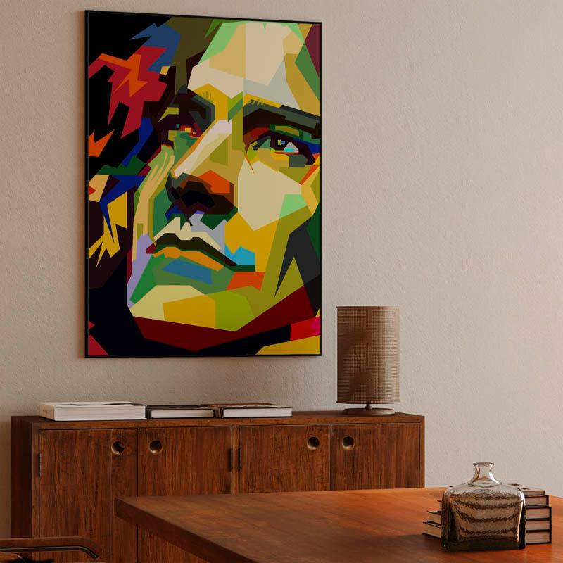 Robert Plant Pop Art WPAP - Canvast Print