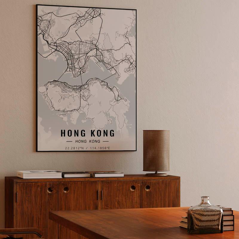 Hong Kong map