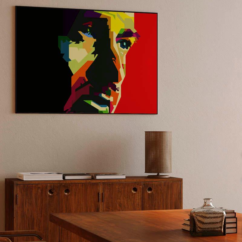 Peter Gabriel Pop Art WPAP Canvas Print
