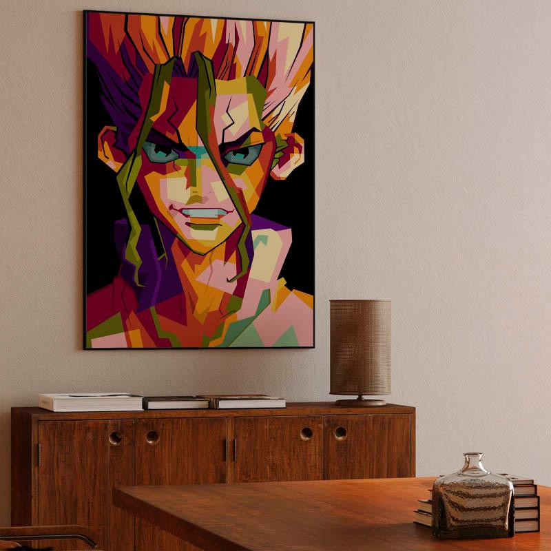 Anime Dr.Stone in wpap pop art