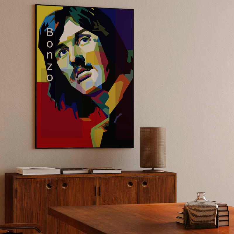 John Bonham "Bonzo" Pop Art WPAP