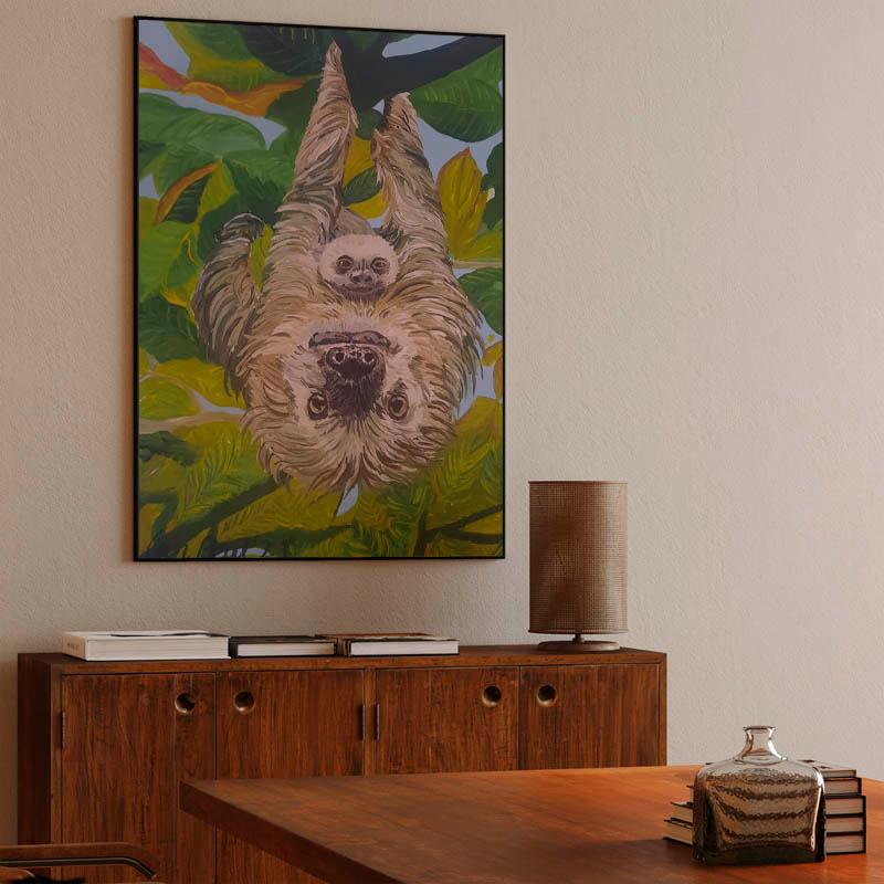 Mother and child Sloths