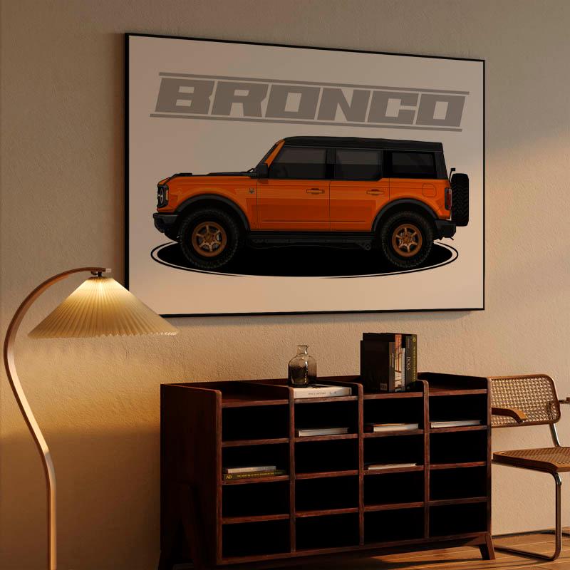 Ford Bronco Car Canvas Ford
