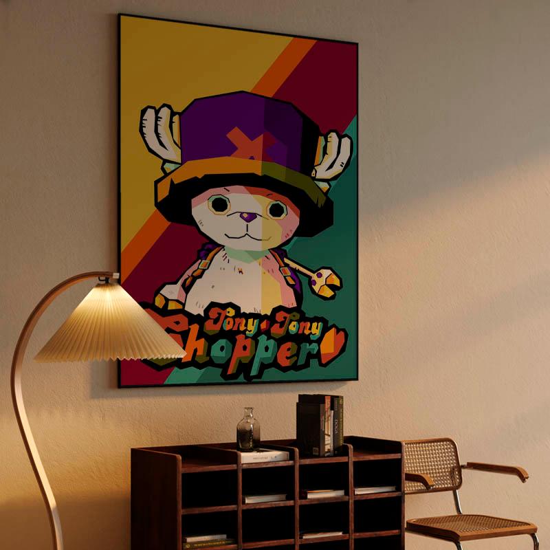 Anime One Piece in wpap pop art