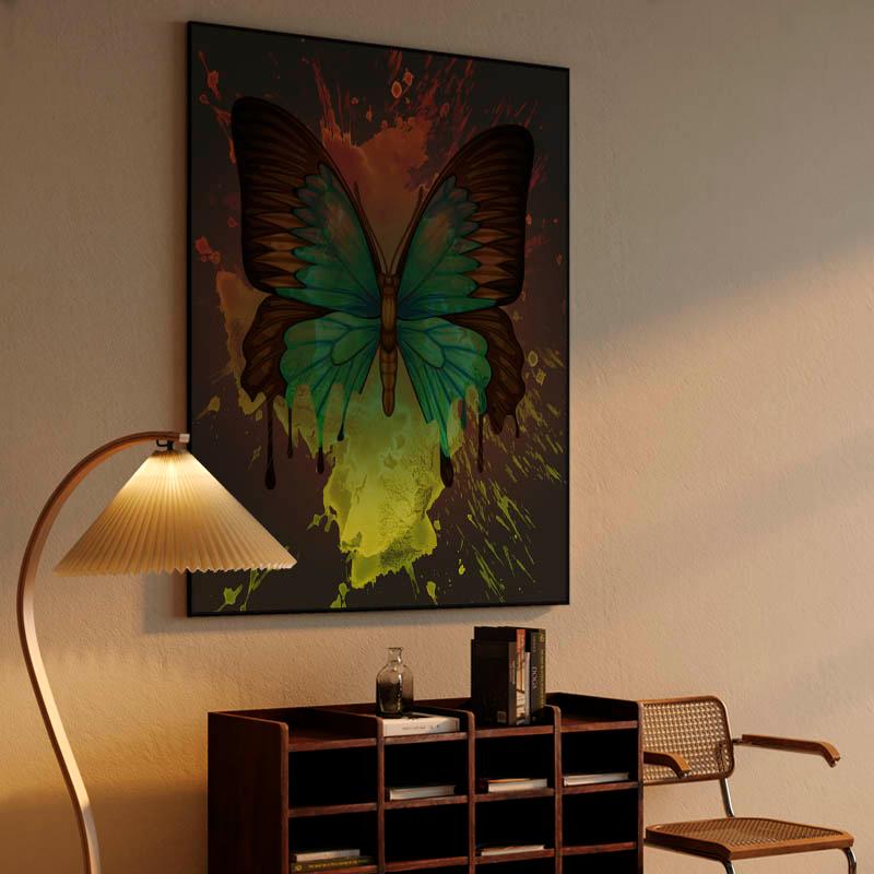 Dripping Butterfly Canvas