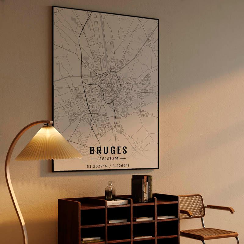 Bruges map