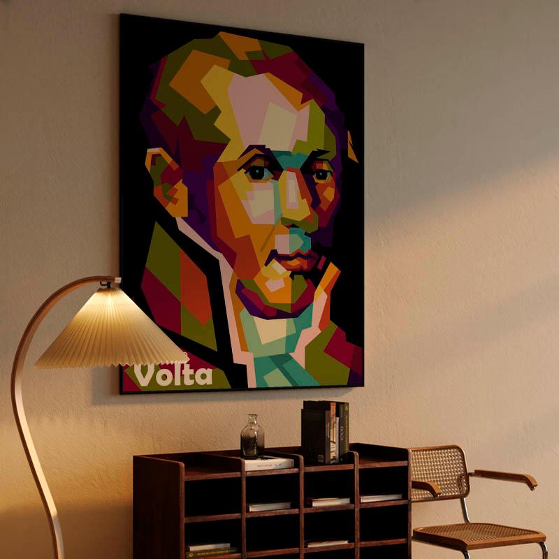 Alessandro Volta in pop art