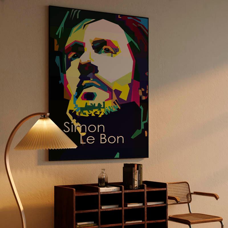 Simon Le Bon Pop Art WPAP - Canvast Print