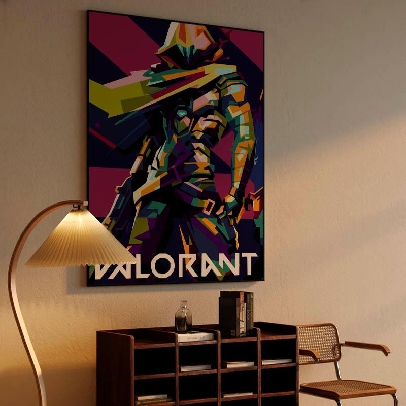 Valorant in wpap pop art