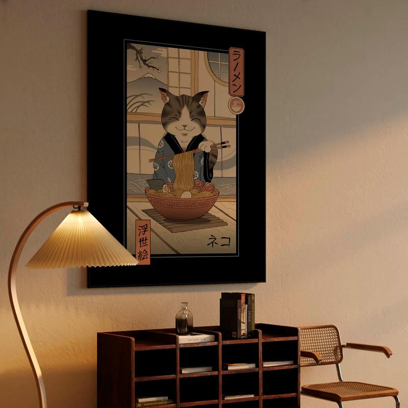 Neko Ramen Ukiyo-e