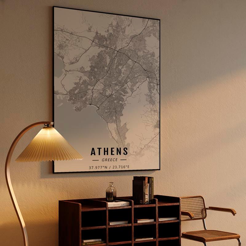 Athens map