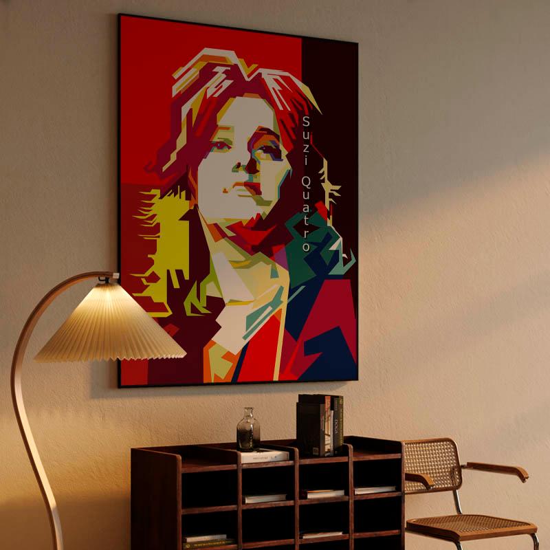 Suzi Quatro Pop Art WPAP