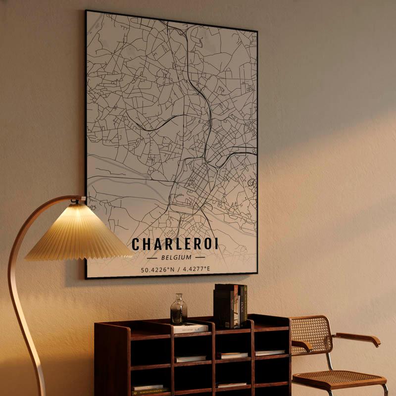 Charleroi map