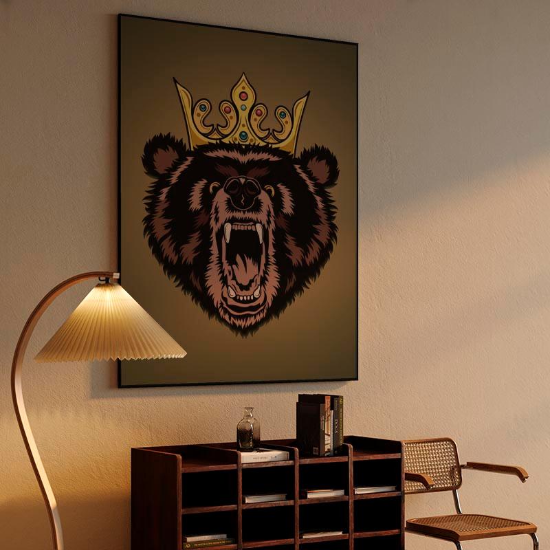 Angry Bear Canvas