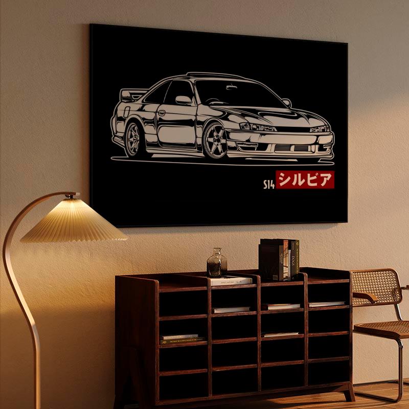 Monochrome Nissan Silvia S14