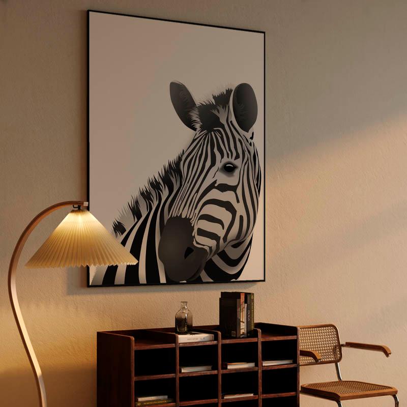 Zebra - white background