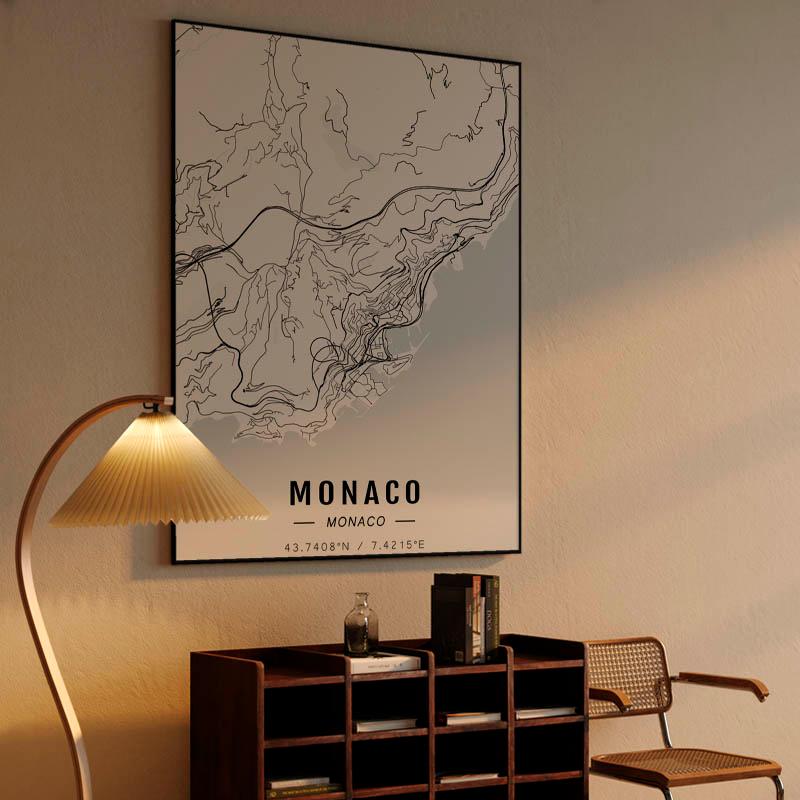Monaco map