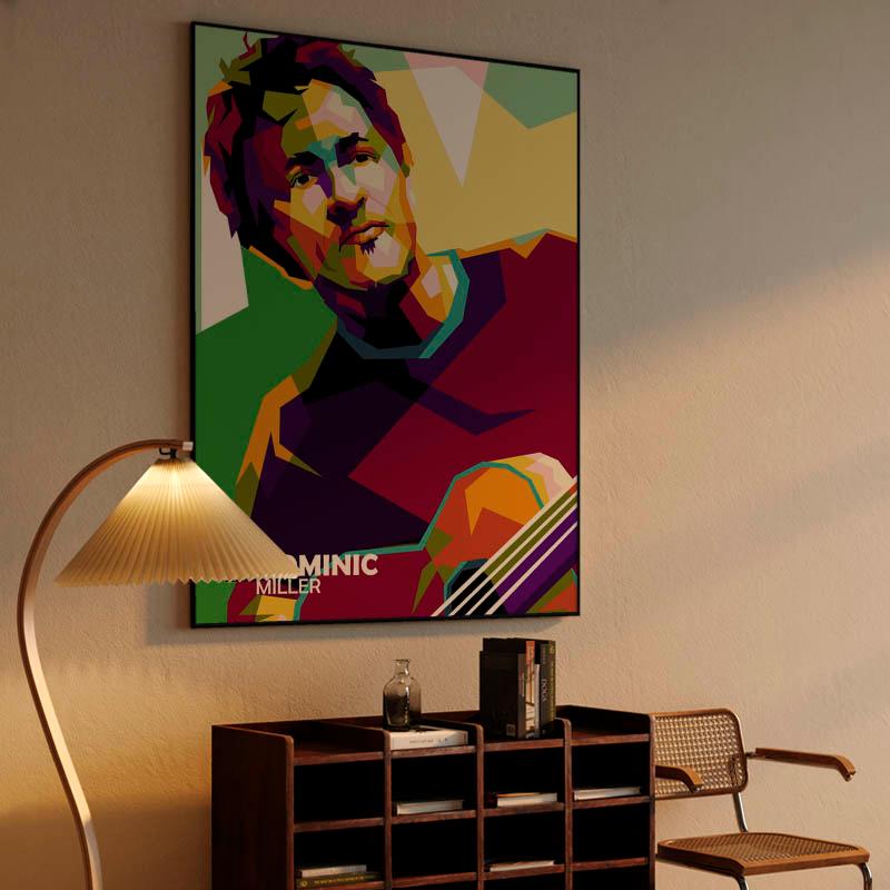 Dominic Miller in wpap pop art