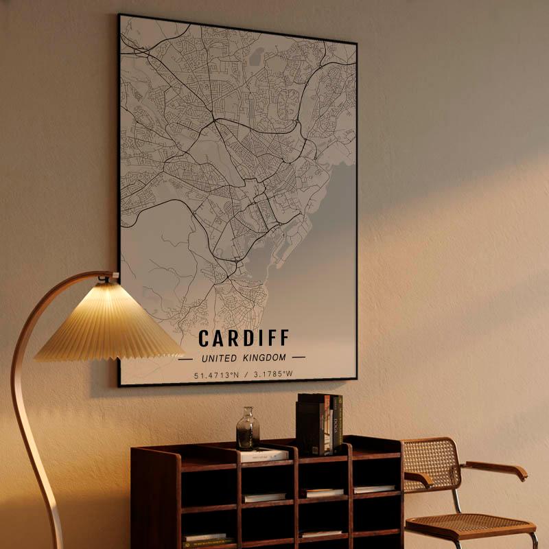 Cardiff map