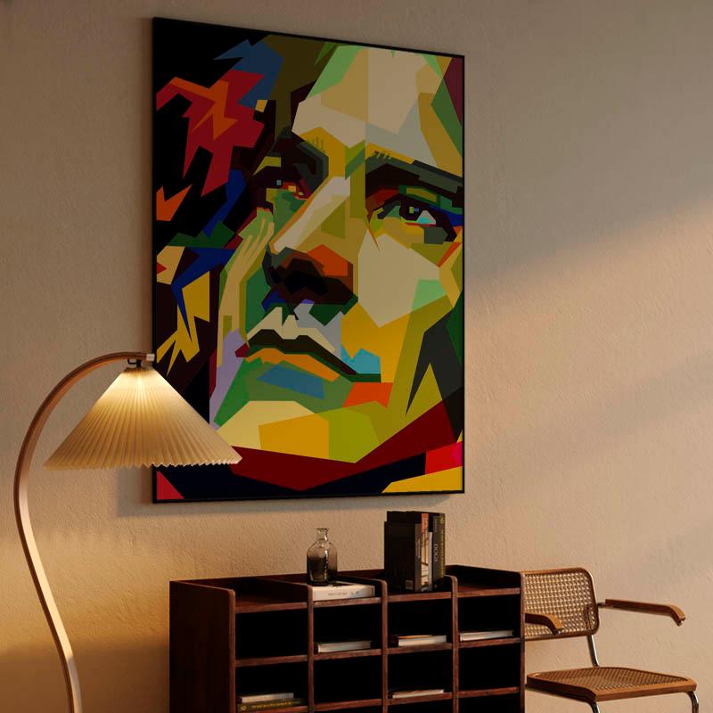 Robert Plant Pop Art WPAP - Canvast Print